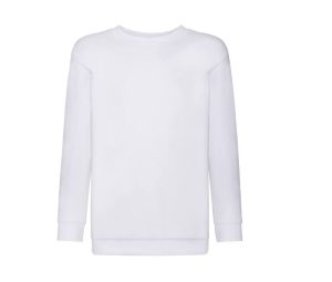 Felpa bambino Fruit of the Loom SC351 — girocollo Bianco