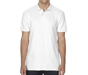 Polo Gildan GN480 Premium Cotton doppio piqué Bianco