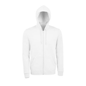 Full zip hoodie SOL’S 01714 Stone White Felpa full zip con cappuccio SOL'S 01714 Stone Bianco