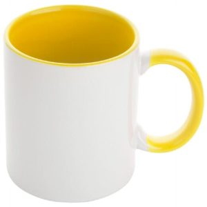 Tazza in ceramica INNOCOLO — interno colorato 350 ml Giallo