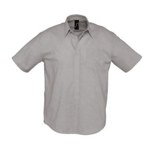 Brisbane Camicia Uomo Oxford Manica Corta SOL'S 16010 Argento Brisbane Camicia Uomo Oxford Manica Corta SOL'S 16010 Argento