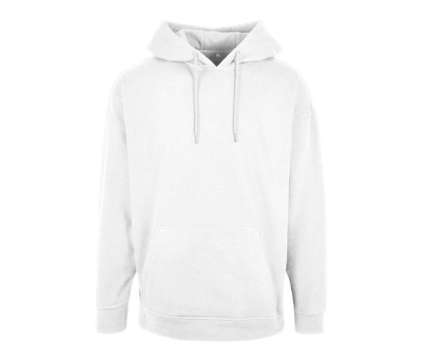 Oversize sweatshirt Build Your Brand BYB006 — hooded White Felpa oversize Build Your Brand BYB006 — con cappuccio Bianco