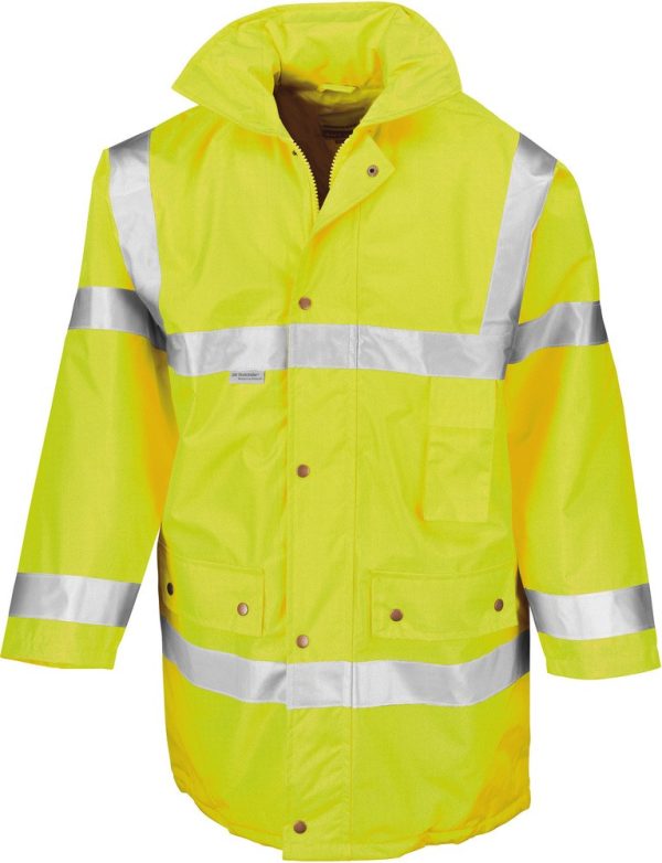 High-visibility jacket Result R18 — padded Safety Yellow Giacca alta visibilità Result R18 — imbottita Safety Yellow