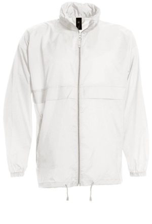 Giacca antivento B&C BA601 Sirocco — pieghevole Bianco Giacca antivento B&C BA601 Sirocco — pieghevole Bianco