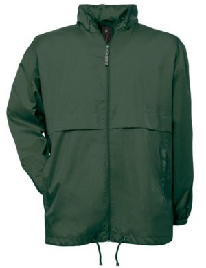 Giacca antivento B&C BA605 — con cappuccio Verde bottiglia Giacca antivento B&C BA605 — con cappuccio Verde bottiglia