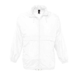 Giacca antivento SOL'S 32000 Surf — unisex Bianco
