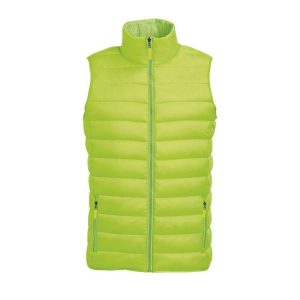 Padded bodywarmer SOL’S 01436 Wave Men Fluo Lime Green Gilet imbottito SOL'S 01436 Wave Men Verde lime fluo