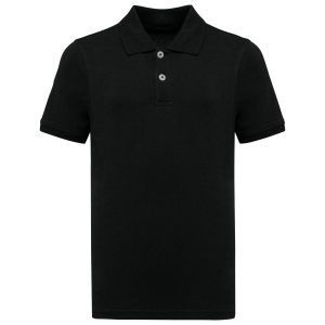 Polo bambino Kariban K2029 — piqué biologico Nero