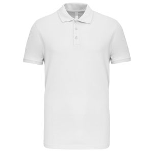 Polo Kariban K239 Mike — men's stretch piqué White Polo Kariban K239 Mike — piqué stretch uomo Bianco