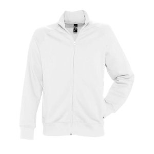 Sundae Felpa Uomo Con Zip SOL'S 47200 Bianco